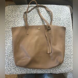 Amazon Tan Tote Bag with Tassel